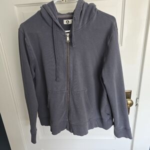 American Giant Womens Lightweight Hoodie 2019 Blue L